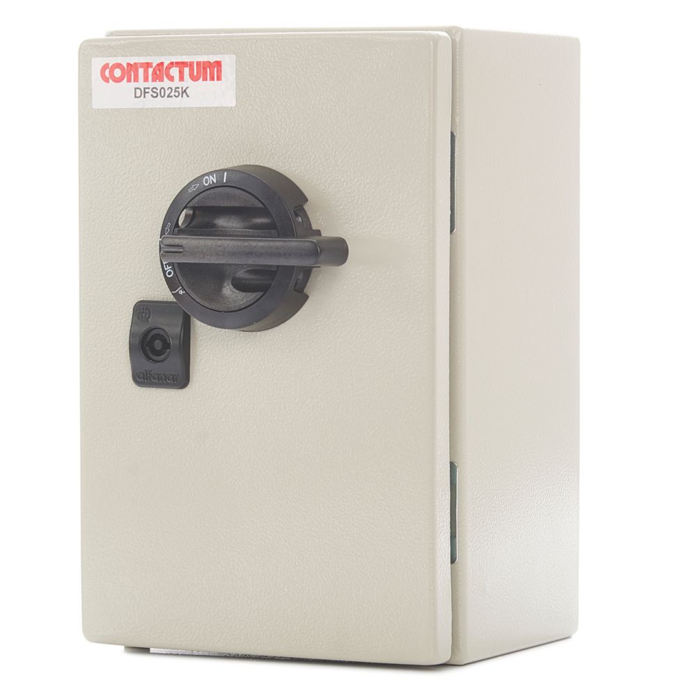 Image of Contactum DFS025K 25A 3P+N+E Fused 3-Phase Enclosed Switch Fuse 