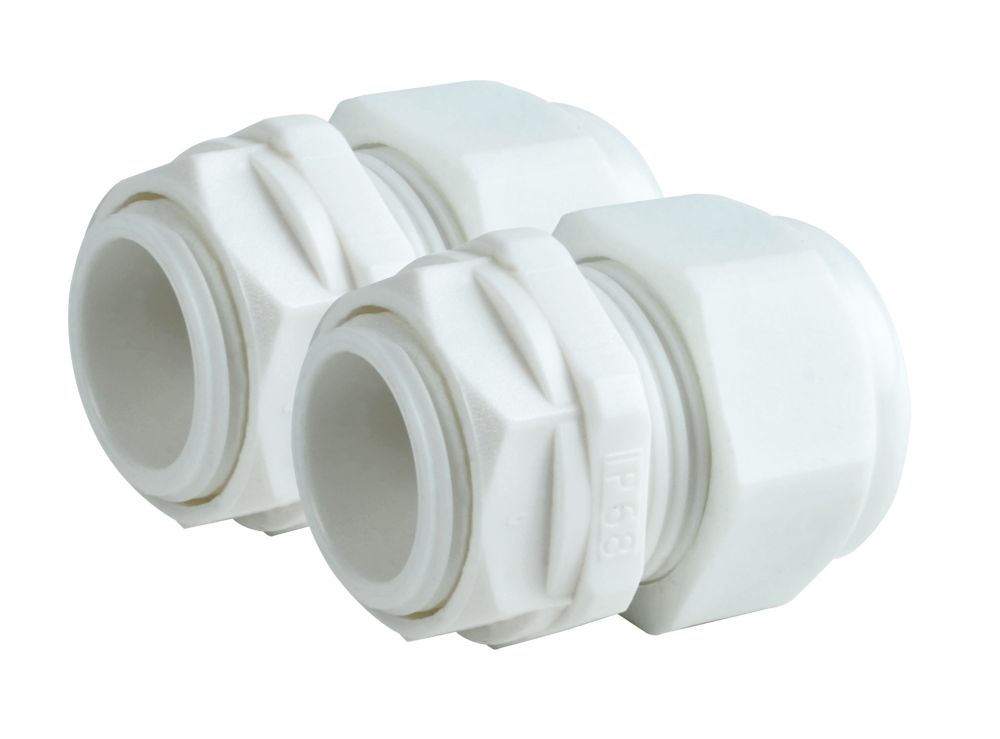 Image of Tower Nylon Male Comp Gland 25mm 2 Pack 