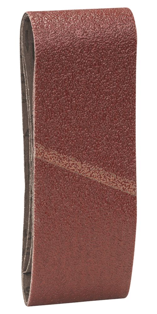 Image of Bosch X440 Sanding Belts Unpunched 457mm x 75mm 40 Grit 3 Pack 