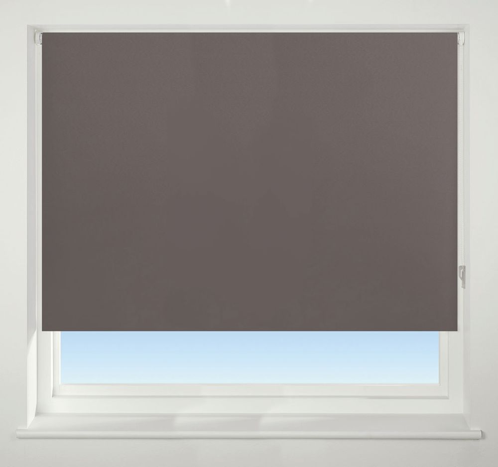 Image of Universal Polyester Roller Non-Blackout Blind Chocolate 1800mm x 1700mm Drop 