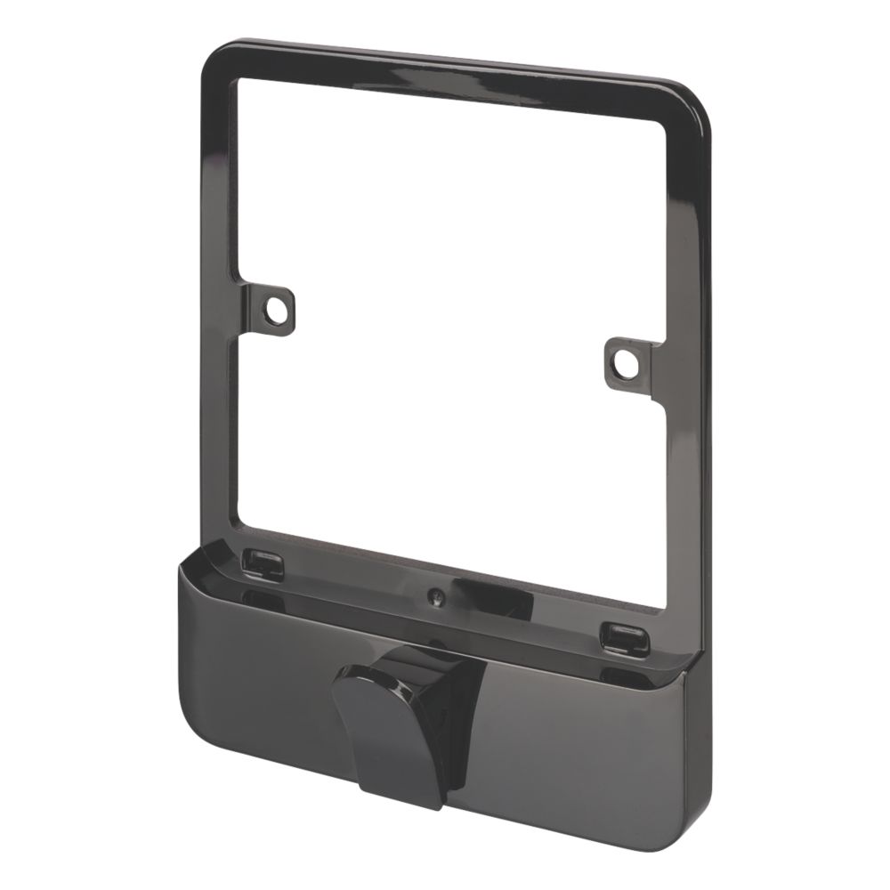 Image of Schneider Electric Lisse Deco 1-Gang Switch Surround with Hook Black 