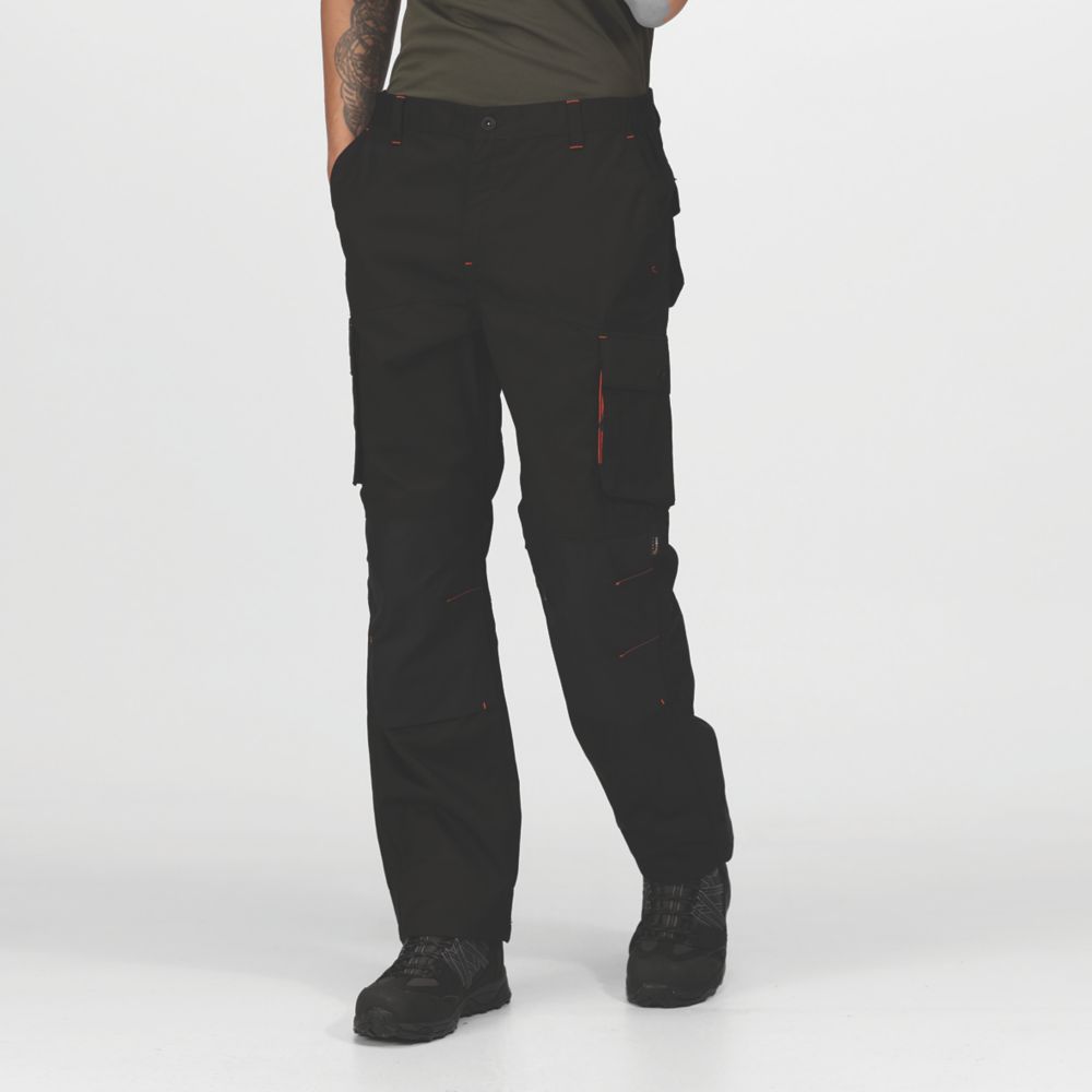 Image of Regatta Heroic Worker Trousers Black 36" W 29" L 