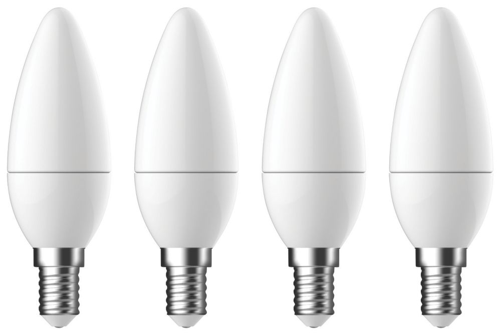 Image of LAP DFRNCL2GDB SES Candle LED Light Bulb 250lm 2.2W 4 Pack 