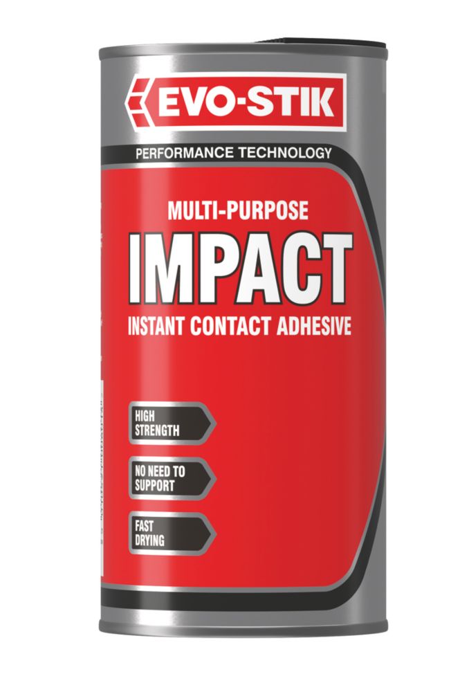 Image of Evo-Stik Impact Adhesive Light Amber 500ml 