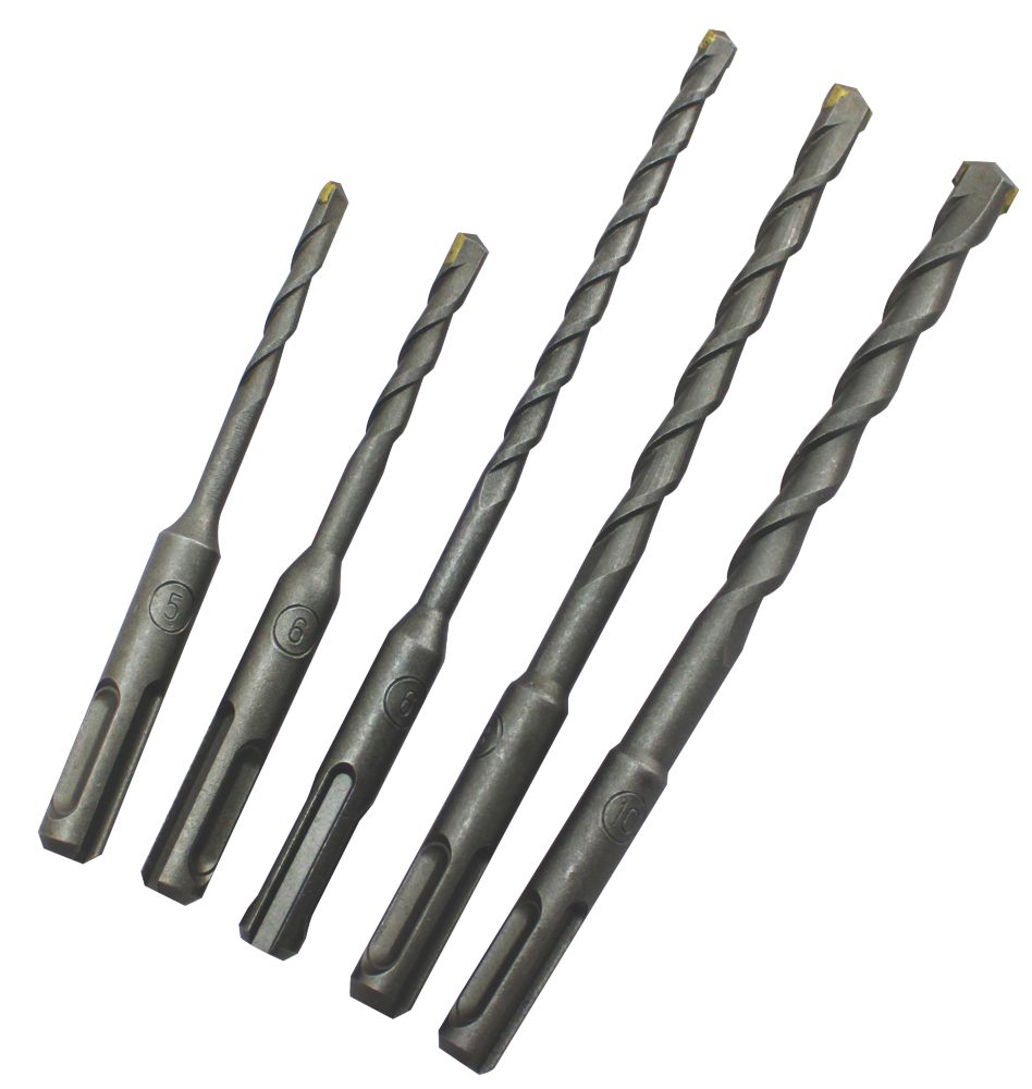 Image of SDS Plus Shank Masonry Drill Bit 5 Pieces 