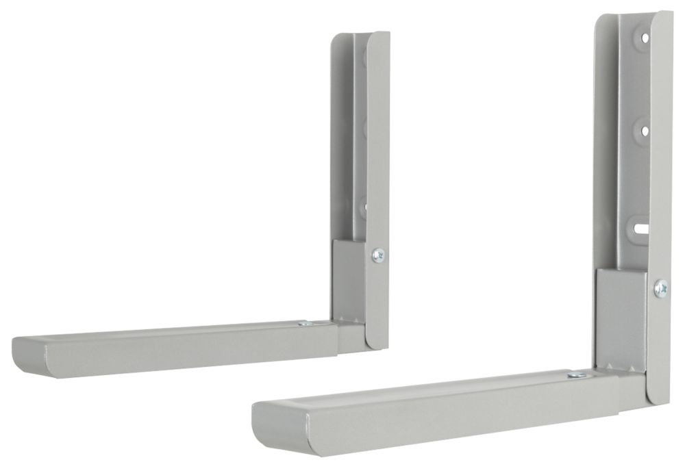 Image of AVF Microwave Brackets Silver 2 Pack 