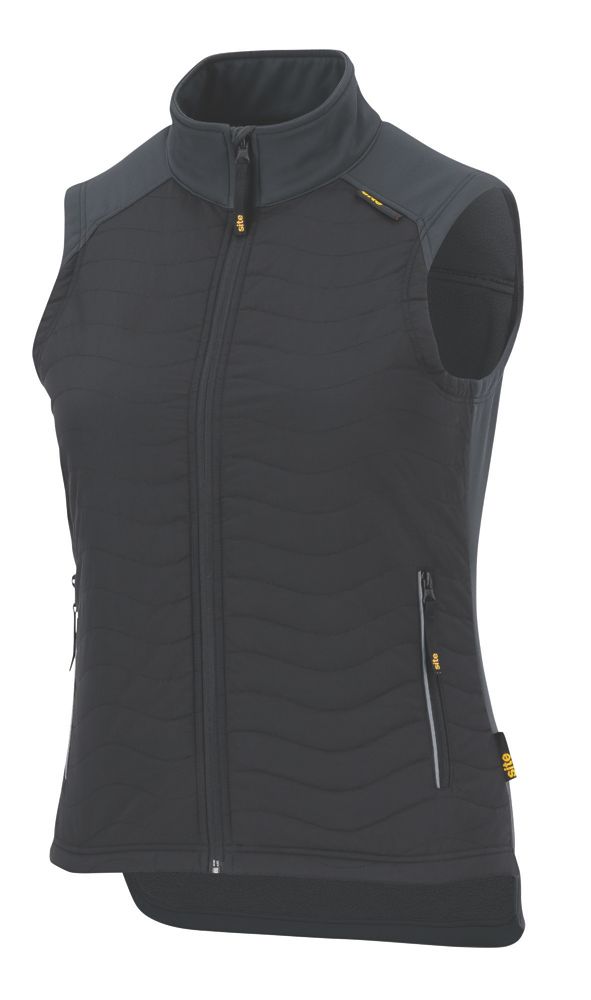 Image of Site Docherty Body Warmer Black Size 12 