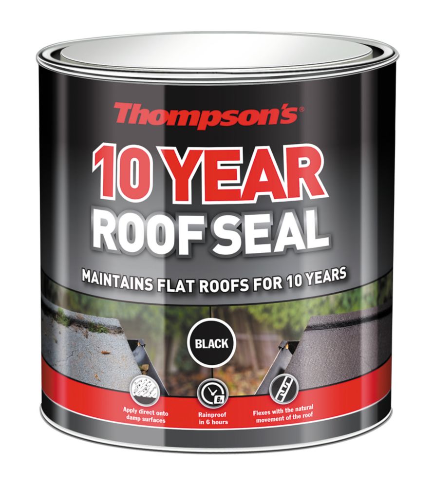 Image of Thompsons 10 Year Roof Seal Black 4Ltr 