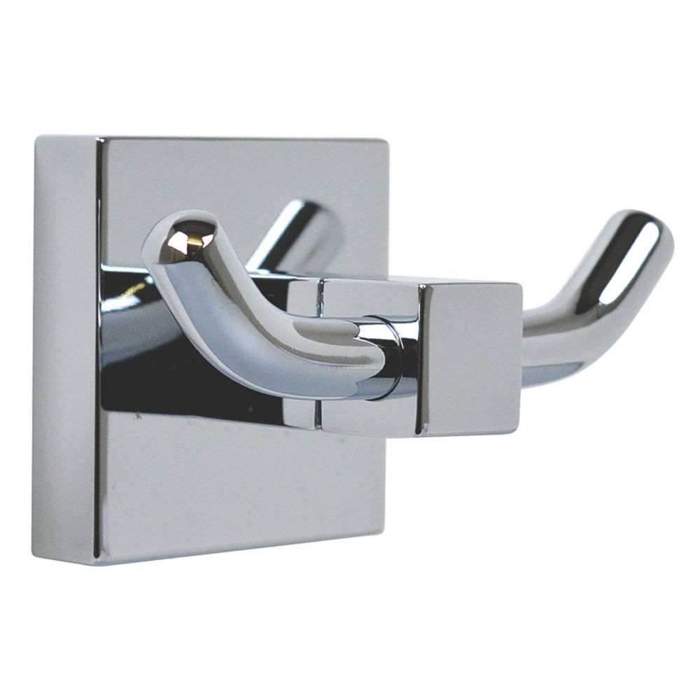 Image of Aqualux Epsom Double Robe Hook Chrome 