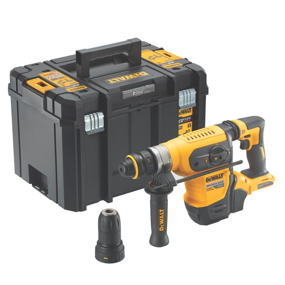 Image of DeWalt DCH417NT-XJ 4.1kg 54V Li-Ion XR FlexVolt Brushless Cordless SDS Plus Drill - Bare 