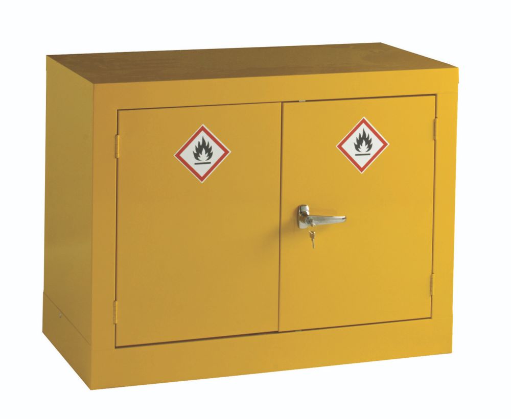 Image of Hazardous Substance Cabinet Yellow 915mm x 457mm x 711mm 