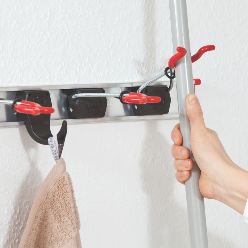 Image of Bruns Flexible Tool Storage System Aluminium / Red / Black 150mm x 74mm x 786mm 