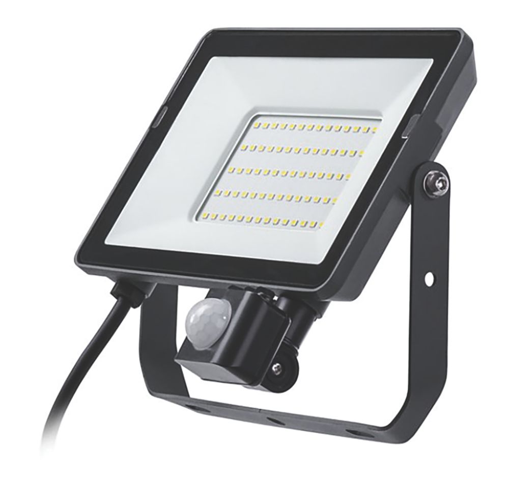 Image of Philips ProjectLine Outdoor LED Floodlight With PIR Sensor Black 50W 4750lm 