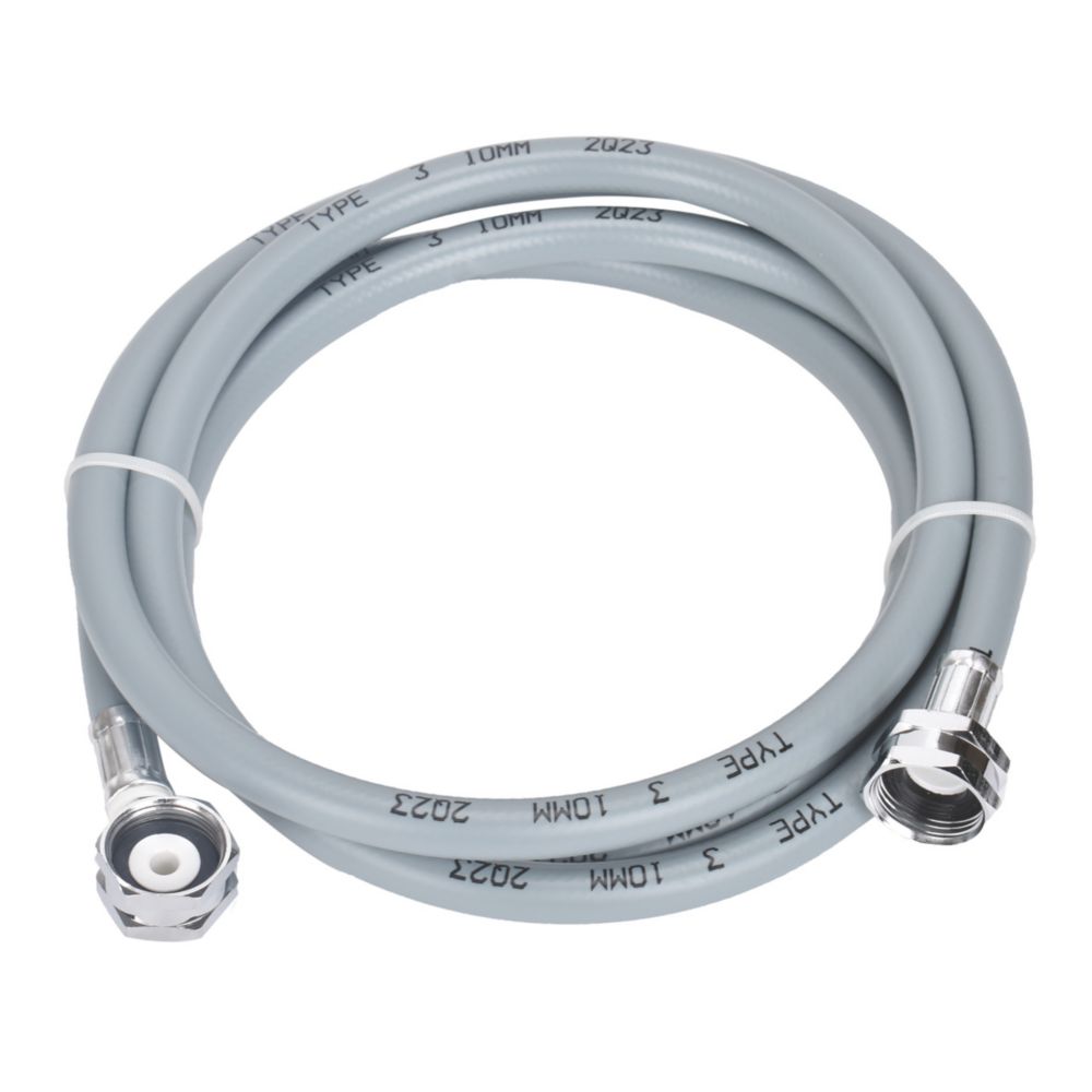 Image of Flomasta Washing Machine Hose Grey 2.5m x 3/4" 