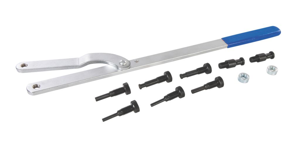 Image of Silverline Universal Pulley Holder & Fan Clutch Set 11 Pieces 