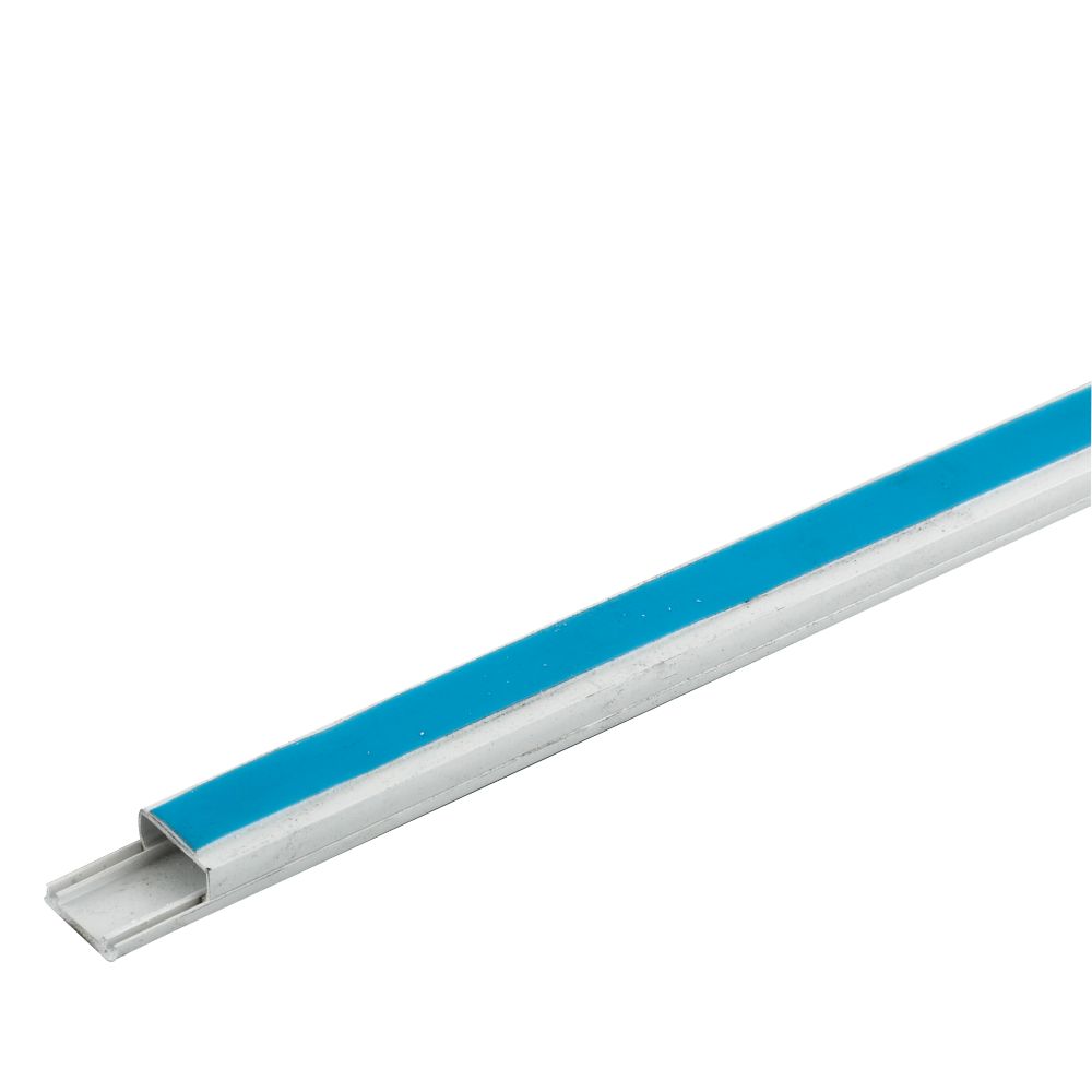 Image of Tower uPVC White Self-Adhesive Mini Trunking 12mm x 8mm x 2m 