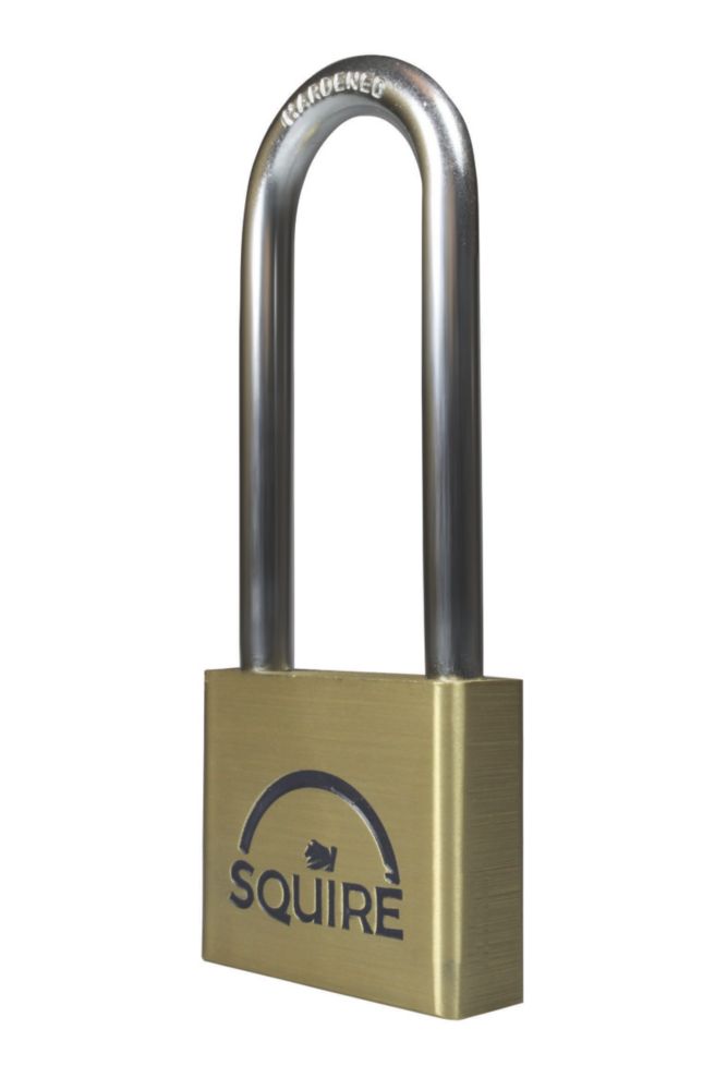 Image of Squire Lion Brass Weatherproof Long Shackle Padlock 40mm 