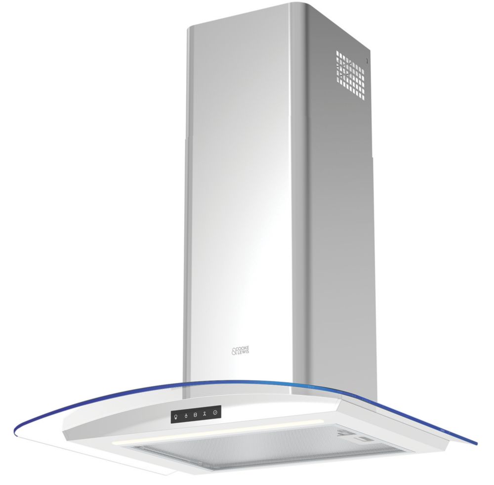 Image of Cooke & Lewis CLCG60LKSS Canopy Hood Silver 598mm 