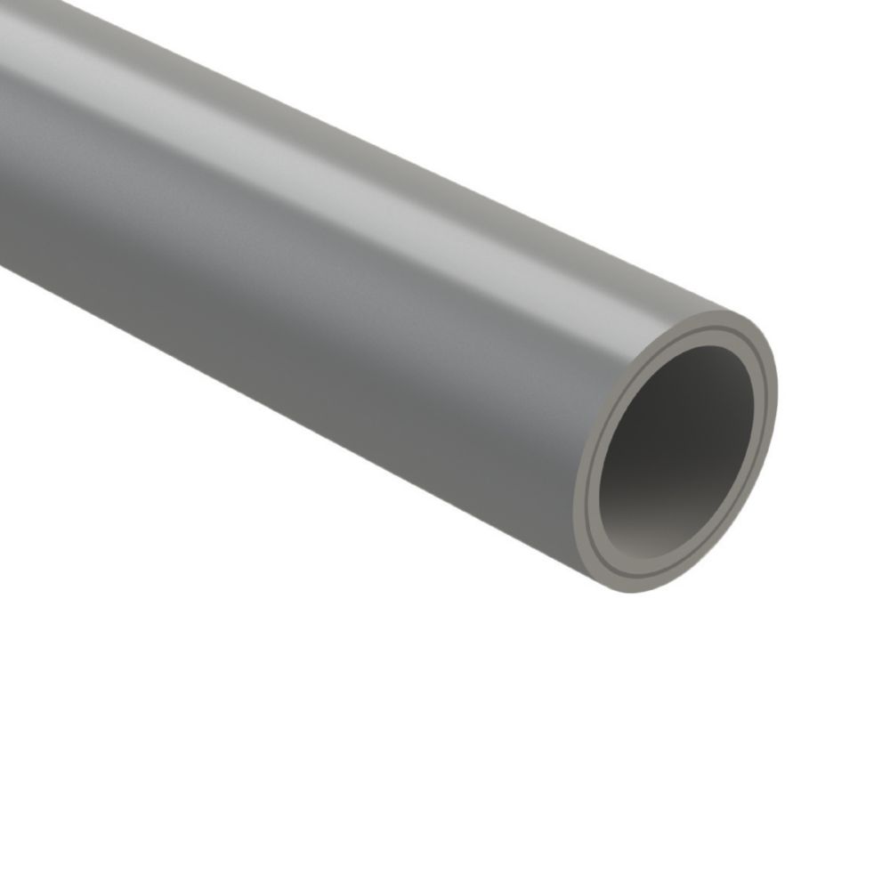 Image of PolyPlumb Push-Fit PB Pipe 15mm x 3m Grey 