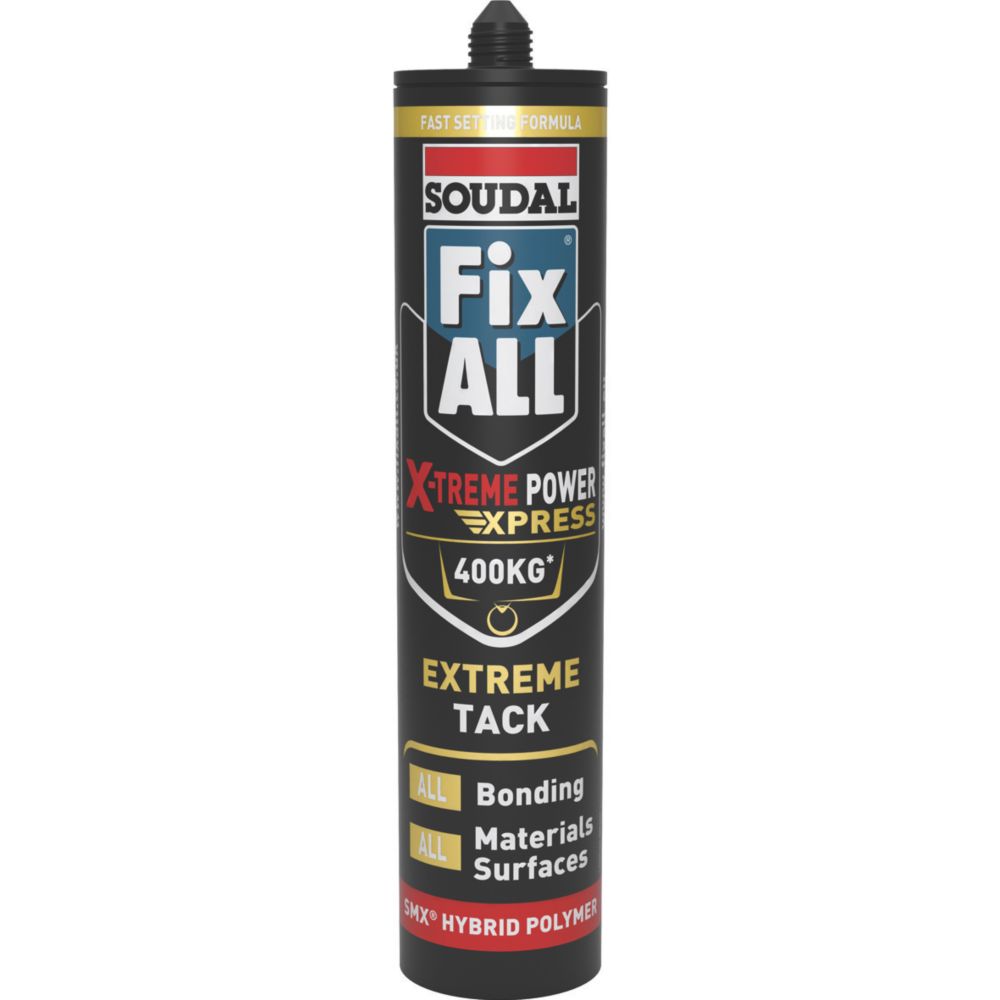 Image of Soudal Fix All X-treme Power Express Adhesive White 280ml 