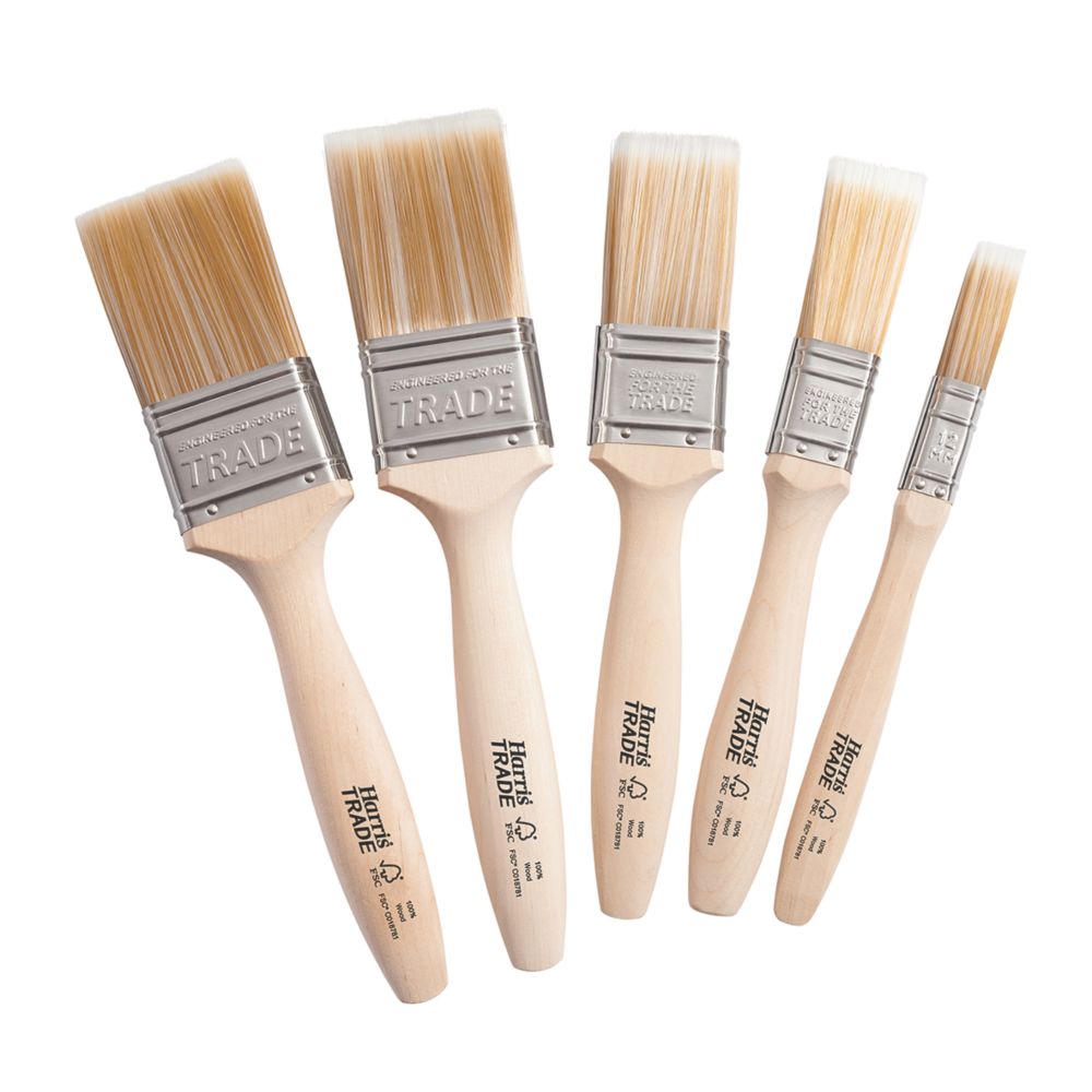 Image of Harris Trade Fine-Tip Brush Set 5 Pieces 
