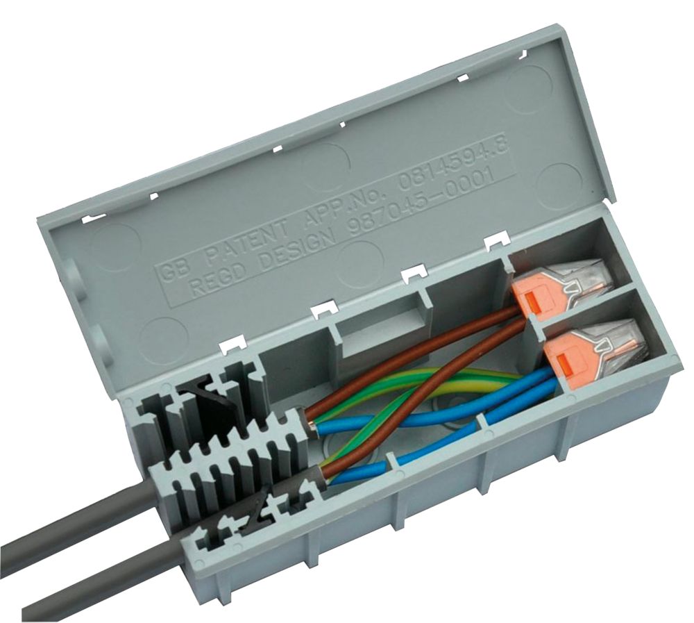Image of Wago 41A Junction Box 39 x 108 x 44mm Grey 