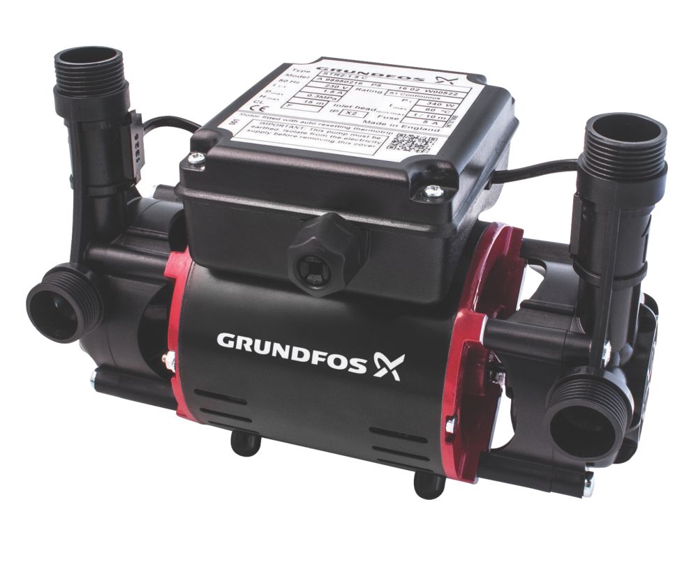 Image of Grundfos 98950216 Regenerative Twin Twin Shower Pump 1.5bar 