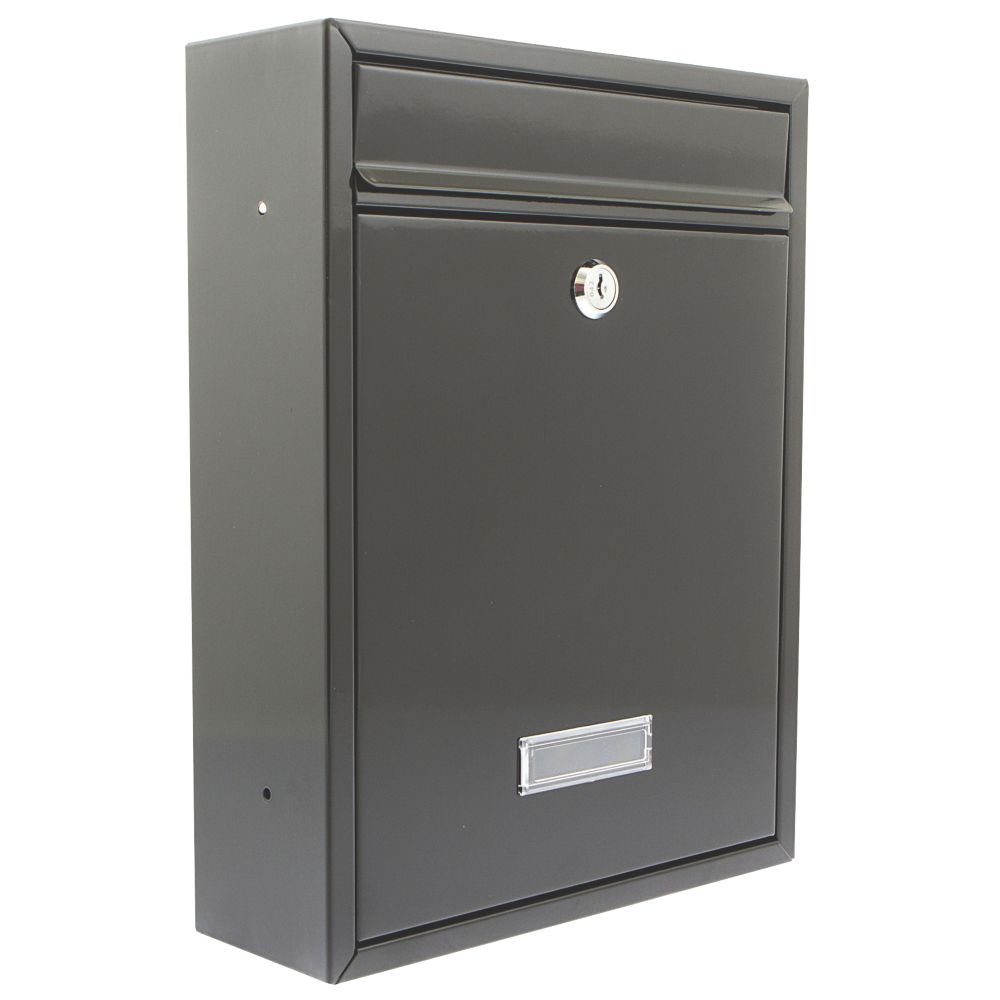 Image of Burg-Wachter Trent Post Box Black Metallic 