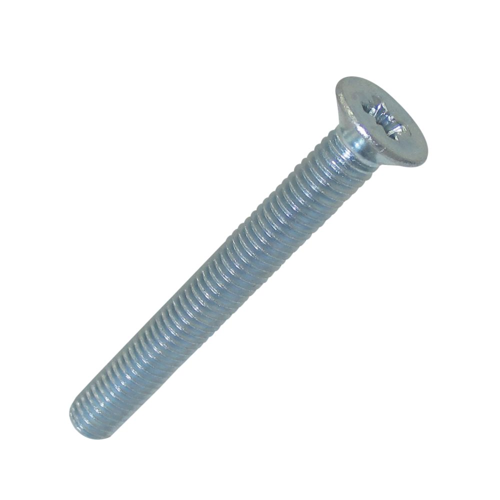 Image of Easyfix Bright Zinc-Plated Countersunk Machine Screws M5 x 40mm 25 Pack 