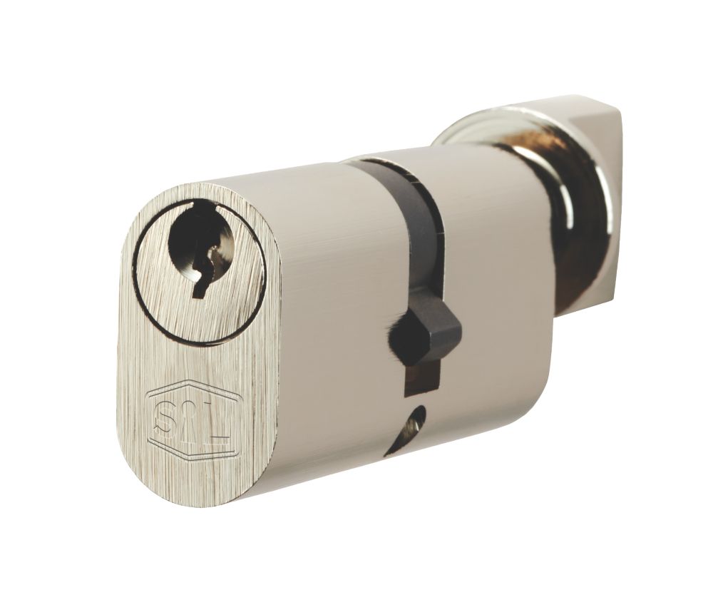 Image of Smith & Locke Fire Rated 5-Pin Oval Cylinder & Turn 35-35 