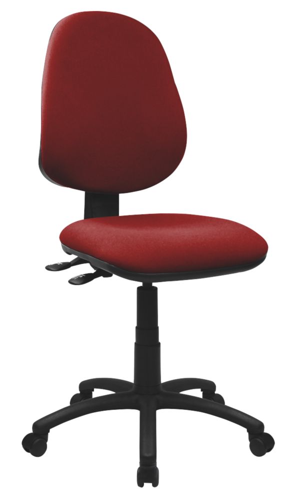 Image of Nautilus Designs Java 200 Medium Back Task/Operator Chair No Arms Wine 