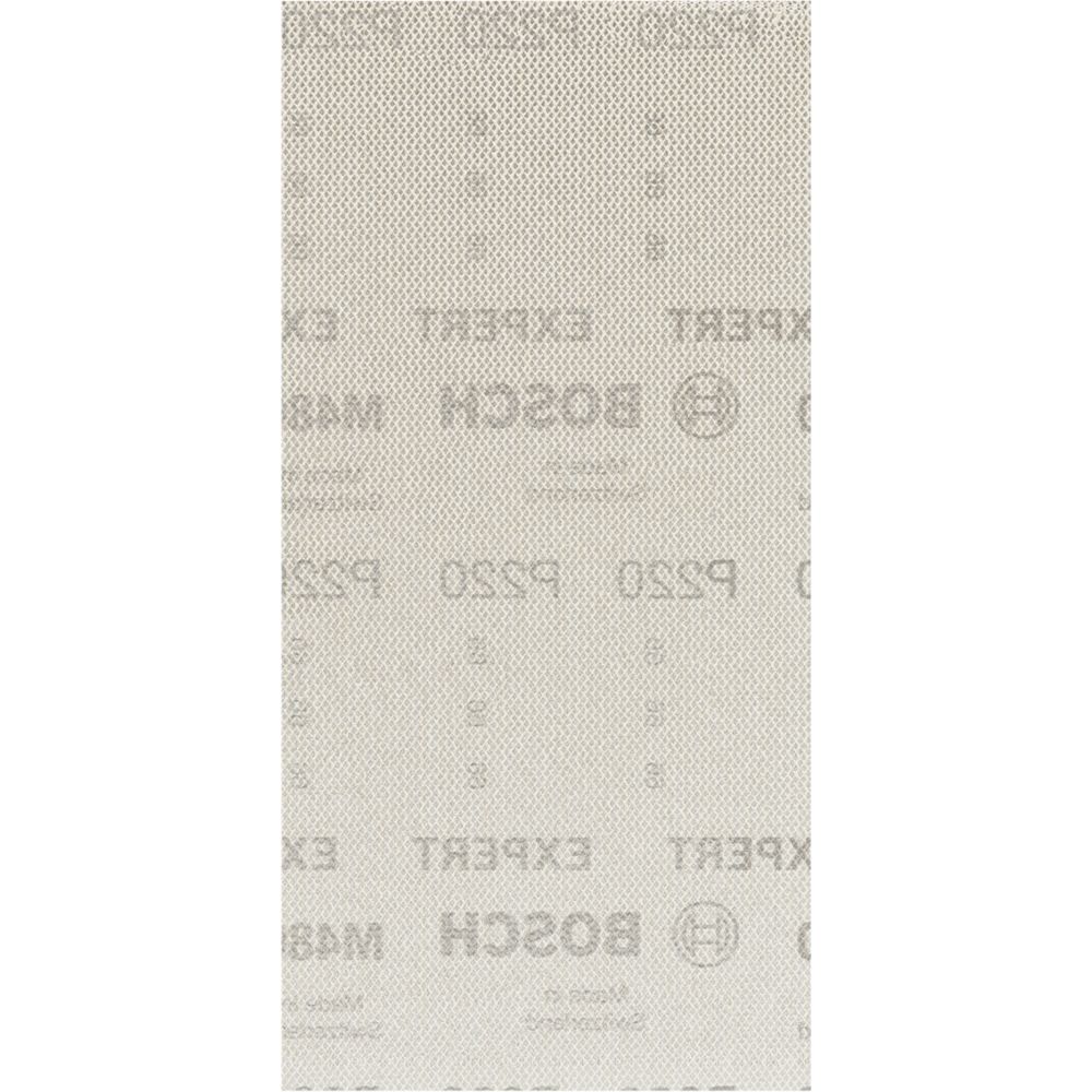 Image of Bosch Expert M480 Sanding Net Mesh 230mm x 115mm 220 Grit 50 Pack 