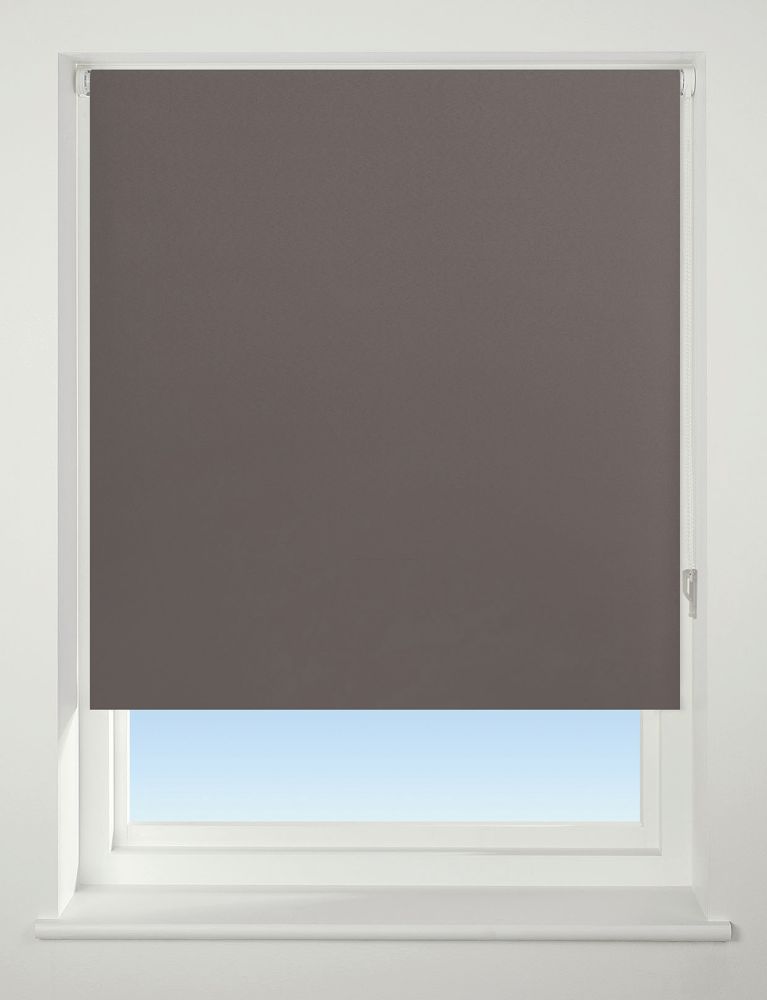 Image of Universal Polyester Roller Non-Blackout Blind Chocolate 1200mm x 1700mm Drop 