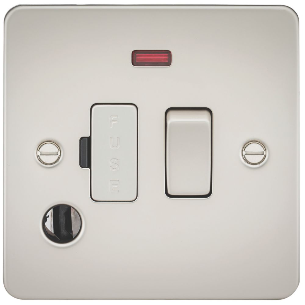 Image of Knightsbridge 13A Switched Fused Spur & Flex Outlet with LED Pearl 