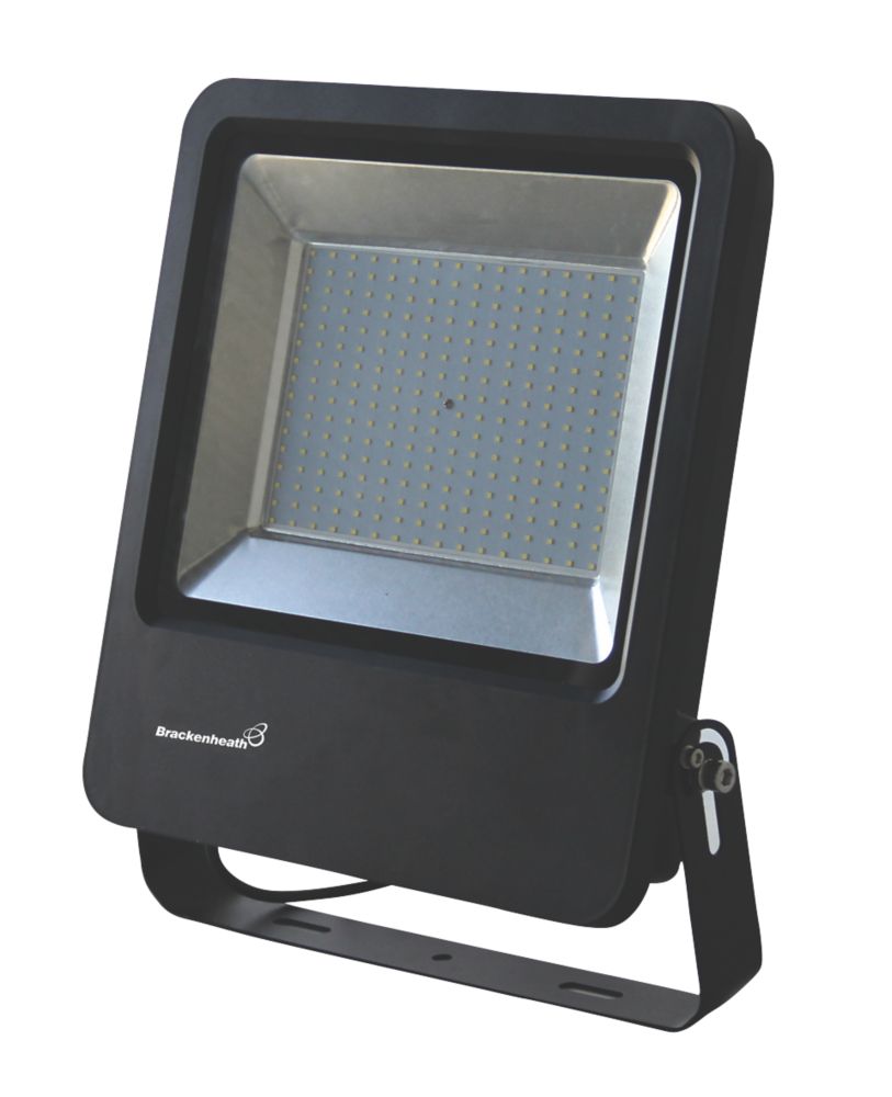 Image of Brackenheath Rex Outdoor LED Industrial Floodlight With Photocell Black 300W 27,000lm 