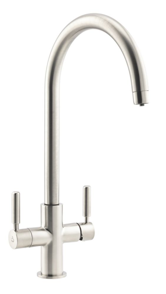 Image of Streame by Abode Hemista 3-in-1 Mono Mixer Brushed Nickel 