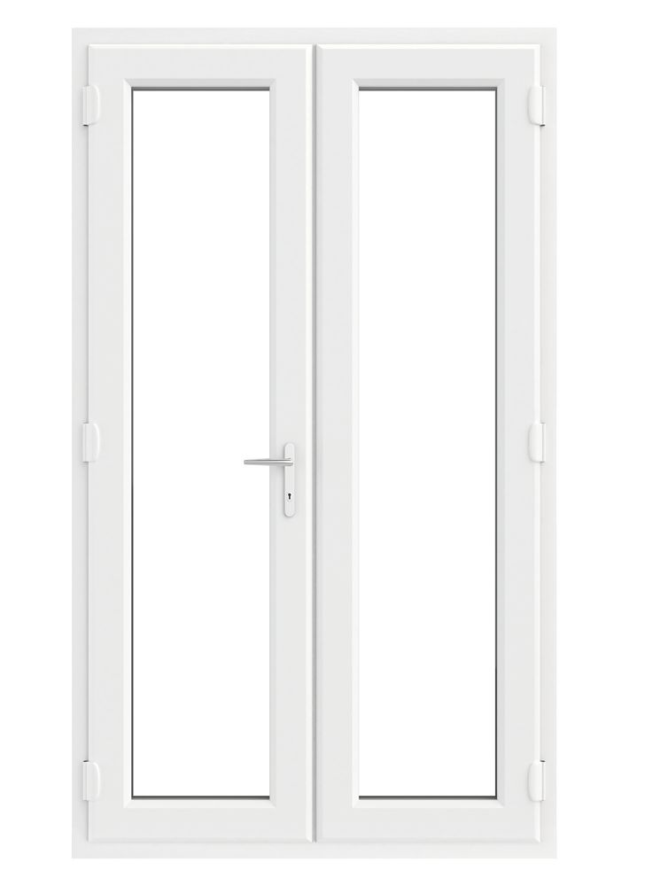 Image of Crystal White uPVC French Door Set 2090mm x 1190mm 