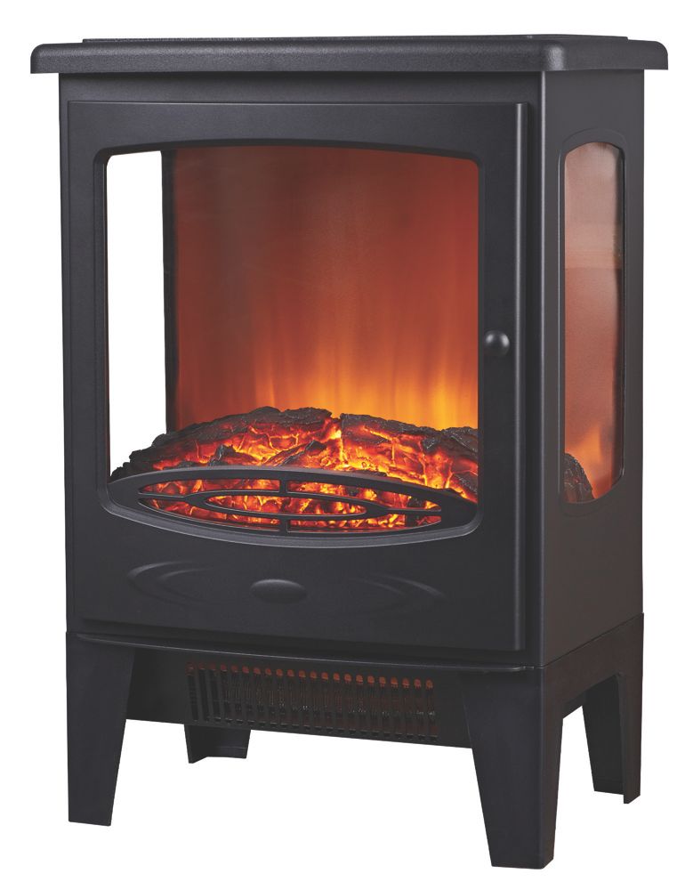 Image of Focal Point Malmo Black Electric Stove 390mm x 548mm 