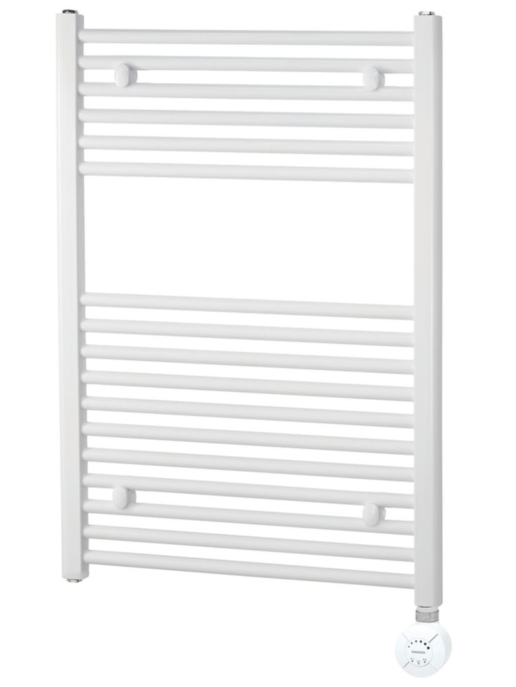 Image of Towelrads Richmond Electric Towel Radiator with Thermostatic Heating Element 691mm x 450mm White 682BTU 