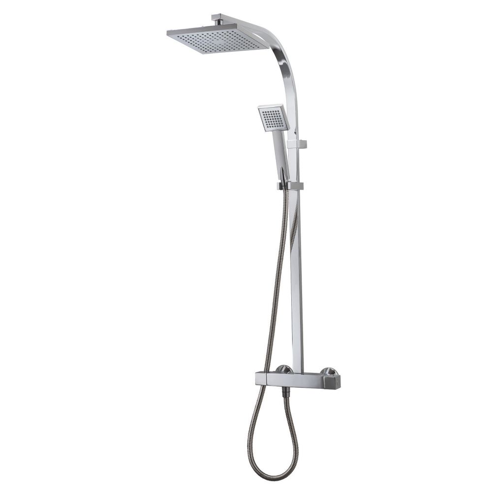 Image of Triton Muse Rear-Fed Exposed Chrome Thermostatic Bar Diverter Mixer Shower 
