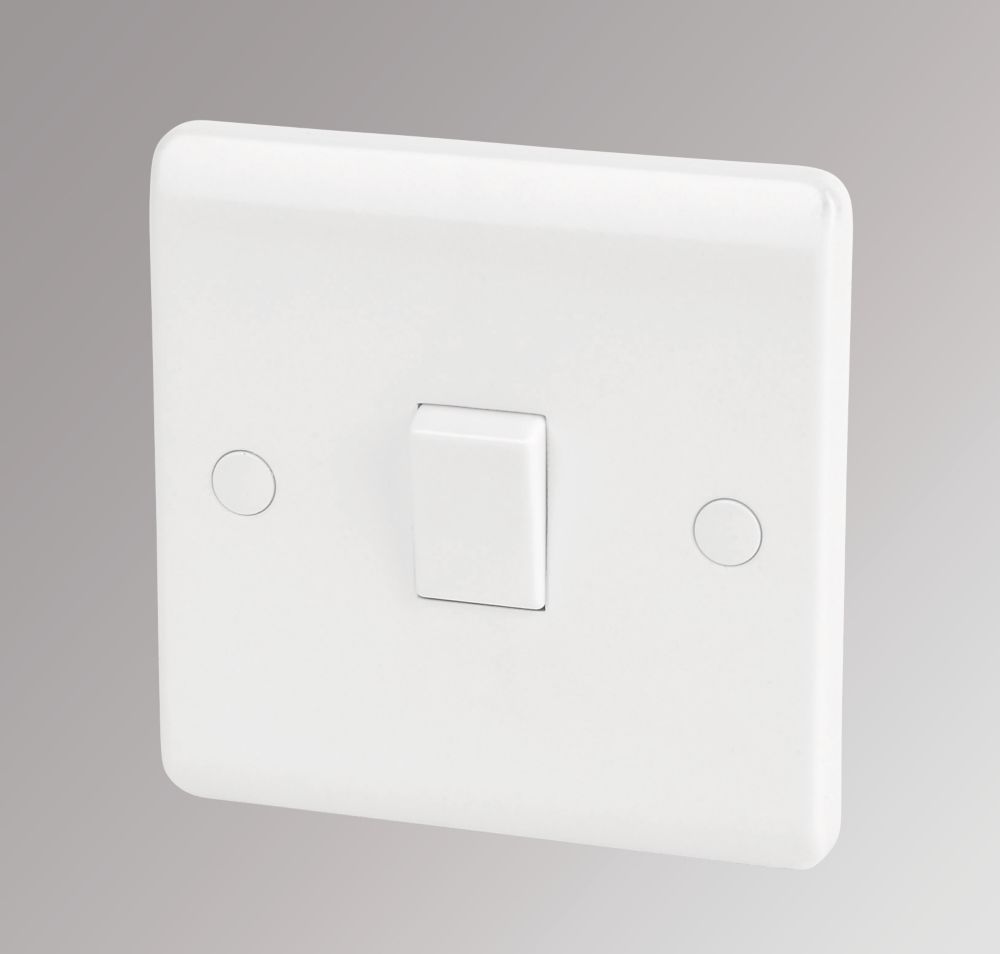 Image of LAP 10AX 1-Gang 2-Way Light Switch White 