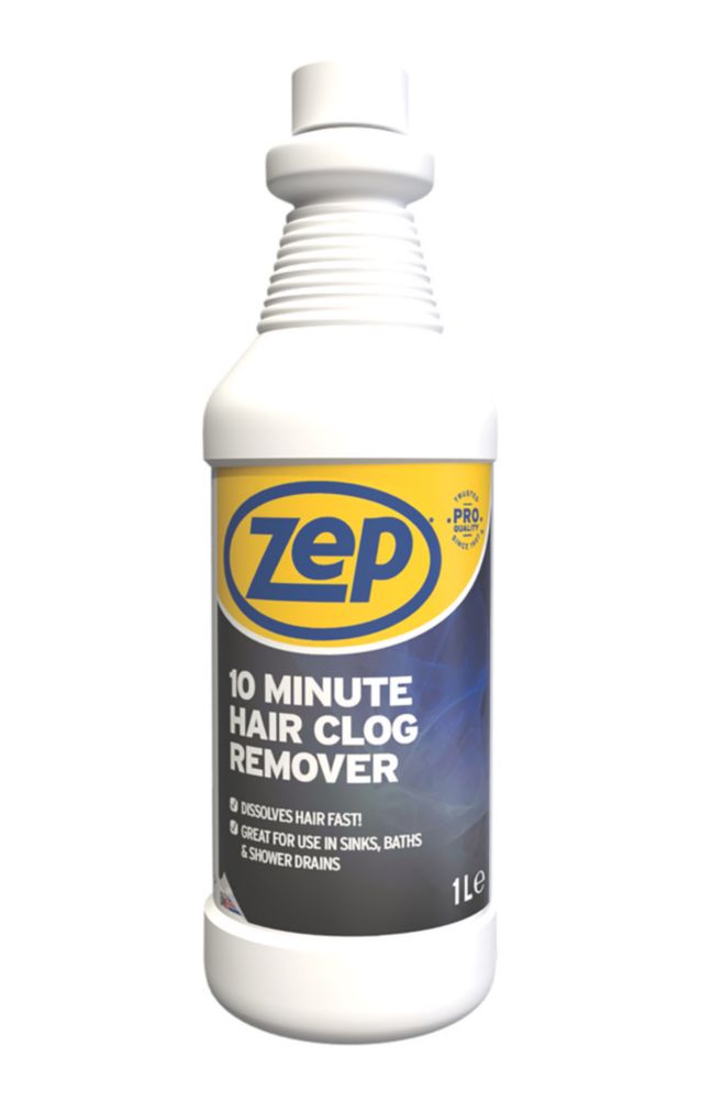 Image of Zep 10-Minute Hair Clog Remover Drain Unblocker 1Ltr 