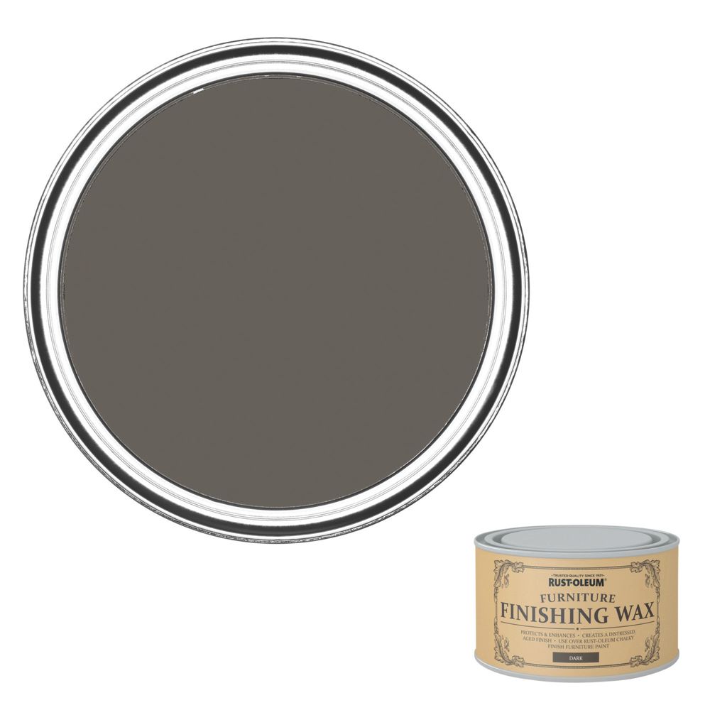 Image of Rust-oleum Universal Furniture Finishing Wax Matt Dark Brown 400ml 