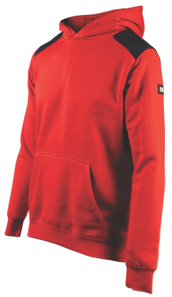 Image of CAT Essentials Hooded Sweatshirt Hot Red Medium 38-41" Chest 
