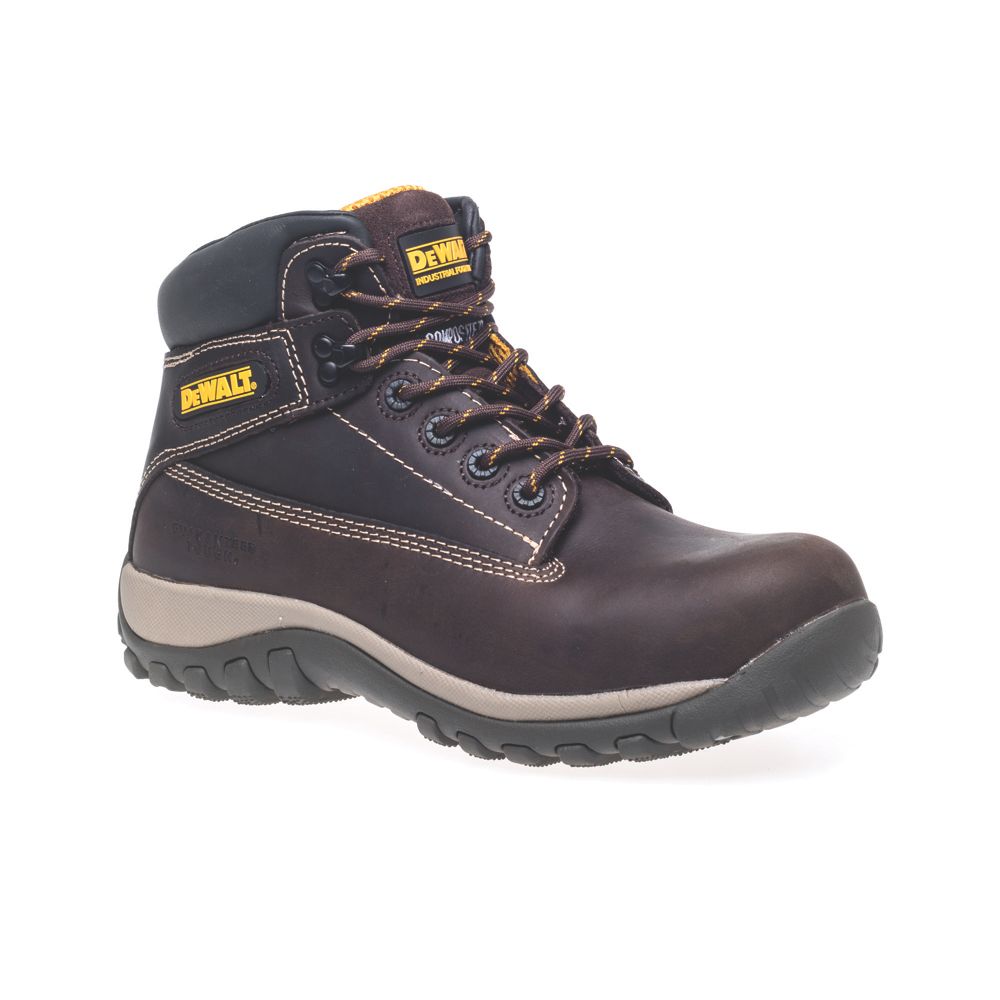 Image of DeWalt Hammer Safety Boots Brown Size 11 