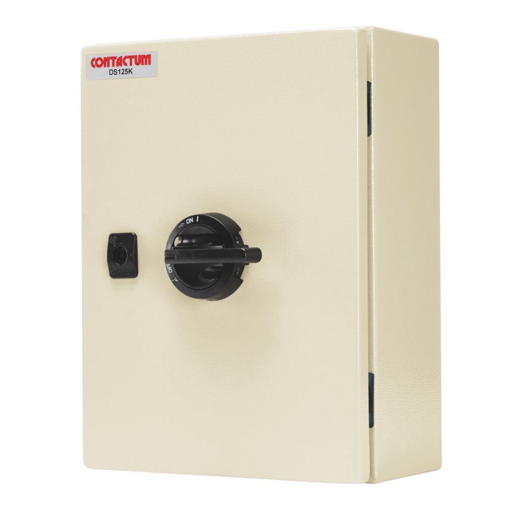 Image of Contactum DS125K 125A 3P+N+E Unfused 3-Phase Enclosed Disconnector 