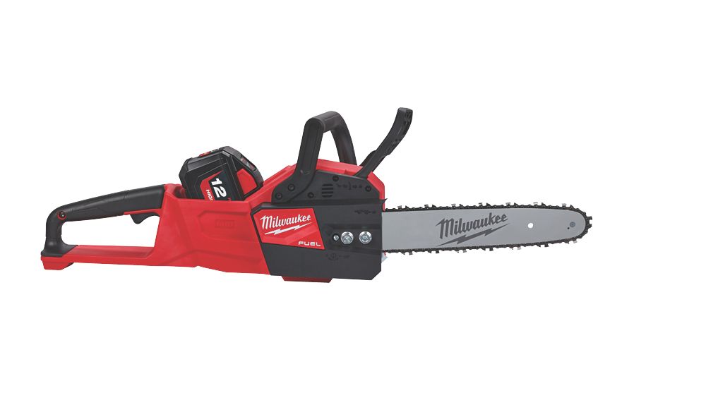 Image of Milwaukee M18 FCHSC-121 FUEL 18V 1 x 12Ah Li-Ion RedLithium High Output Brushless Cordless 30cm Compact Chainsaw 