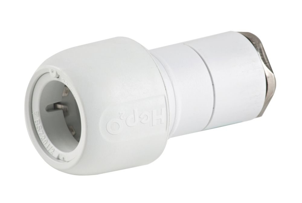 Image of Hep2O Plastic Push-Fit Stem Coupler F 22mm x M 28mm 