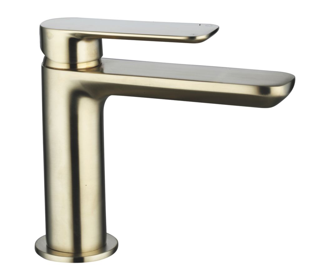 Image of Highlife Bathrooms Rona Basin Mono Mixer Brushed Brass 