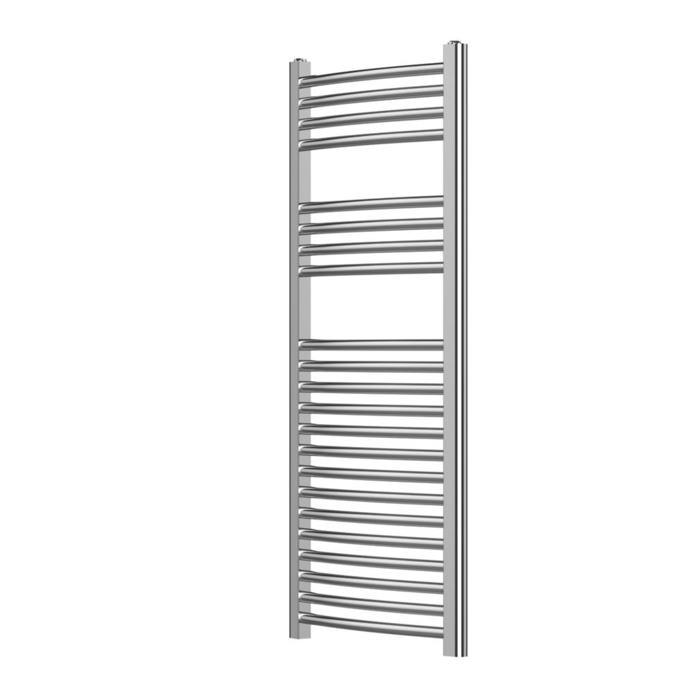 Image of Blyss Curved Towel Radiator 1100mm x 450mm Chrome 1037BTU 